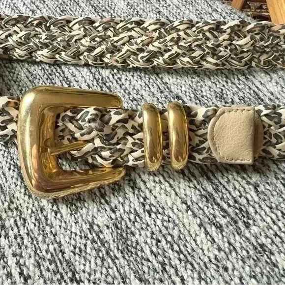 Sandy Duftler Leopard Brass Belt - Size M/L - Picture 4 of 7